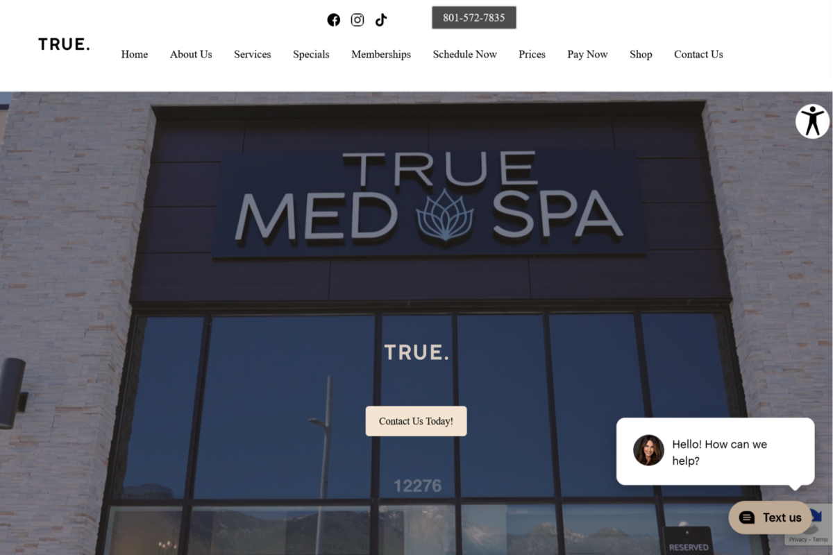 True Medical Spa Screenshot